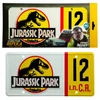 Kép 1/4 - Jurassic Park Dennis Nedry dombornyomott fém rendszámtábla 30 x 15 cm