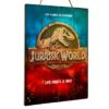 Kép 2/4 - Jurassic World Logo 'Life finds a way' WOODART 3D faplakát