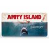 Kép 2/5 - JAWS AMITY ISLAND 'Cápa' dombornyomott fémplakát 30 x 15 cm
