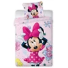 Kép 1/4 - Minnie Mouse 'pink flower' ágyneműhuzat szett 140 x 200 + 70 x 90 cm