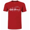 Kép 1/8 - Alfa Romeo 110 anniversary Classy logo férfi póló, piros