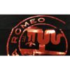 Kép 7/8 - Alfa Romeo 110 anniversary Metallic red logo férfi póló, fekete