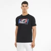 Kép 4/6 - Puma BMW M Motorsport Car Graphic férfi póló, fekete-kék-piros
