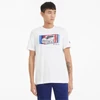 Kép 4/6 - Puma BMW M Motorsport Car Graphic férfi póló, fehér-kék-piros