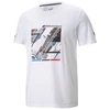 Kép 1/2 - Puma BMW M Motorsport Graphic T7 férfi póló, fehér-kék-piros