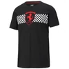 Kép 1/5 - Puma Ferrari férfi póló Race checkered, fekete-piros