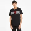 Kép 3/5 - Puma Ferrari férfi póló Race checkered, fekete-piros