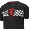 Kép 5/5 - Puma Ferrari férfi póló Race checkered, fekete-piros