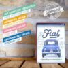 Kép 4/6 - Fiat 500 fémdoboz "Leave all the bad things behind"