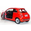 Kép 3/3 - 2007 Fiat 500 piros hátrahúzós autó 1:28