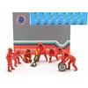 Kép 1/4 - AMERICAN DIORAMA F1 Pit Crew Team Red figura szett modell 1:18