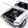 Kép 4/5 - 1968 Ford Mustang S/S COBRA JET Huber Platt white modell autó 1:18