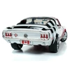 Kép 9/11 - 1968 Ford Mustang COBRA JET S/S Sandy Elliot red&white modell autó 1:18