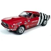 Kép 11/11 - 1968 Ford Mustang COBRA JET S/S Sandy Elliot red&white modell autó 1:18