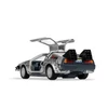 Kép 5/5 - Back To The Future Delorean part 1 & Doc Brown figura modell autó 1:36