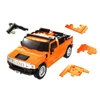 Kép 3/6 - 3D autós puzzle HUMMER H2 1:32 narancssárga