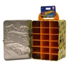 Kép 3/3 - HOTWHEELS METAL CAR CASE 18 rekeszes tárolódoboz "400MPH SCALE SPEED"