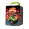 Kép 1/2 - HOTWHEELS METAL CAR CASE 18 rekeszes tárolódoboz "CRASH CITY"