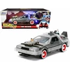 Kép 2/8 - Back To The Future Delorean  & lights part 3 TIME MACHINE modell autó 1:24