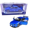 Kép 2/11 - NISSAN R34 GTR-BAYSIDE BLUE-1999 modell autó 1:18