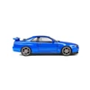 Kép 8/11 - NISSAN R34 GTR-BAYSIDE BLUE-1999 modell autó 1:18