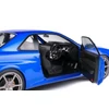 Kép 9/11 - NISSAN R34 GTR-BAYSIDE BLUE-1999 modell autó 1:18