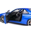Kép 10/11 - NISSAN R34 GTR-BAYSIDE BLUE-1999 modell autó 1:18