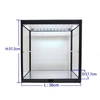 Kép 2/2 - Mirror Back/Mirror base Led Lighted Black Vitrin (2X) 1:18