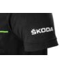 Kép 2/2 - Skoda Motorsport R5 férfi póló "Logó" fekete-zöld
