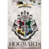 Kép 2/3 - Harry Potter 'Roxforti házak, fehér márványos' ágyneműhuzat szett 140 x 200 + 70 x 90 cm