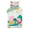 Kép 1/2 - Peppa malac 'Muddy puddle playtime' ágyneműhuzat szett 140 x 200 + 70 x 90 cm