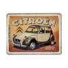 Kép 1/4 - Citroen 2CV dombornyomott fémplakát 20 x 15 cm "26257"