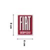 Kép 2/2 - Fiat "Servizio" hűtőmágnes "Logo" 6 x 8 cm