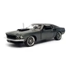 Kép 3/6 - 1969 Ford Mustang Gt Bullet Street Fighter dark green modell autó 1:18