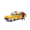 Kép 2/9 - Deadpool &1957 Chevy Bel Air Taxi szett modell autó 1:24