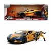 Kép 1/6 - Marvel X-Men Wolverine & Chevrolet Corvette Stingray 2022 szett modell autó 1:24