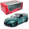 Kép 1/7 - Alfa Romeo Giulia GTAm zöld 2020 modell autó 1:18