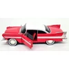 Kép 6/7 - 1958 Plymouth Fury "Chiristine"Evil Version with blacked out windows piros/fehér modell autó 1:24