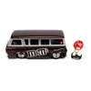 Kép 3/6 - m&m's Red & 1965 Ford Econoline brown modell autó 1:24