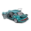 Kép 2/11 - Porsche 964 Turbo Wimbledon zöld 1991 modell autó 1:18