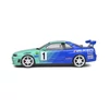 Kép 7/9 - Nissan Skyline (R34)GT-R JGTC#1 zöld/kék 1999-2001 modell autó 1:18