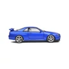 Kép 6/9 - Nissan Skyline (R34)GT-R kék 1999 modell autó 1:18