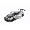 Kép 3/9 - Nissan Skyline GT-R (R35) W/Liberty Walk body kit 2.0 szürke 2020 modell autó 1:18