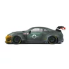 Kép 5/8 - Nissan GT-R (R35) W/Liberty Walk body kit 2.0 Army Fighter szürke/zöld 2022 modell autó 1:18