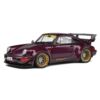 Kép 1/8 - Porsche 911 RWB bodykit Hekigyoku lila 2022 modell autó 1:18