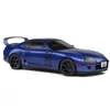 Kép 4/7 - Toyota Supra MK.4 (A80) Streetfighter sötétkék 1993 modell autó 1:18