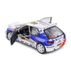 Kép 2/8 - Peugeot 306 Maxi Rally De Monte-Carlo#16 G.Panizzi fehér/kék 1998 modell autó 1:18