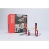 Kép 3/4 - 2 Post Lift with oil drainer & mechanic figura piros/sárga/ezüst modell kiegészítő 1:64