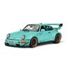 Kép 1/11 - Porsche RWB Bodykit Tiffany kék 2015 modell autó 1:18