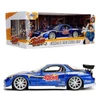 Kép 2/10 - Street Fighter Chun-Li & 1993 Mazda RX-7 szett kék modell autó 1:24